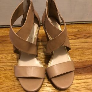 Jessica Simpson Nude Wedges